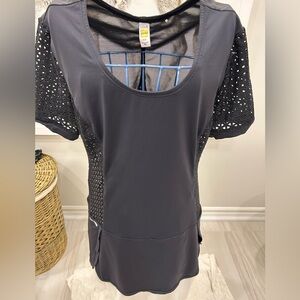Lole tunic top with laser cut details. Size small